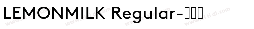 LEMONMILK Regular字体转换